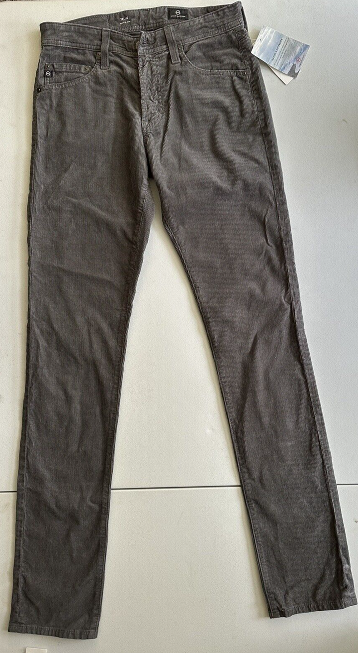 Translation missing: en.AG Tellis Men's Modern Slim Fit Corduroy Jeans in Dark Rock Grey-28/34
