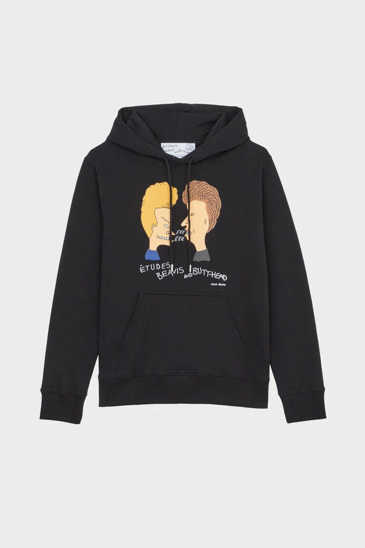 Translation missing: en.Etudes Men's 100% Organic Cotton Klein Beavis &amp; Butthead Hoodie Black-Medium