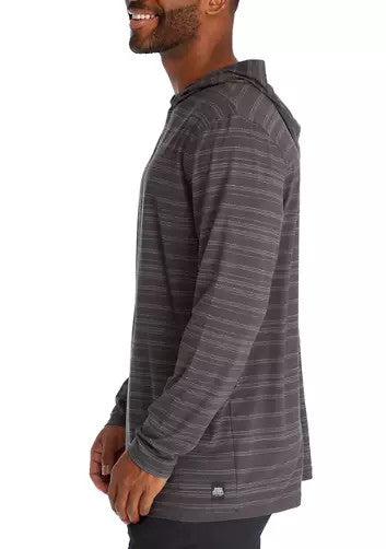 Translation missing: en.PGA Tour Men's Textured Stripe Performance Golf Hoodie Asphalt Grey-Small