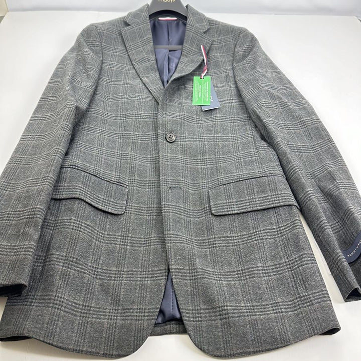 Translation missing: en.Tommy Hilfiger Conrad Men's Modern-Fit TH Flex Plaid Sport Coat-Gray Multi-36R