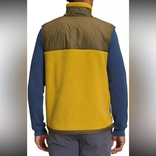 Translation missing: en.The North Face Men's Royal Arch Full Zip Fleece Vest Gold-Olive-Blue-XL