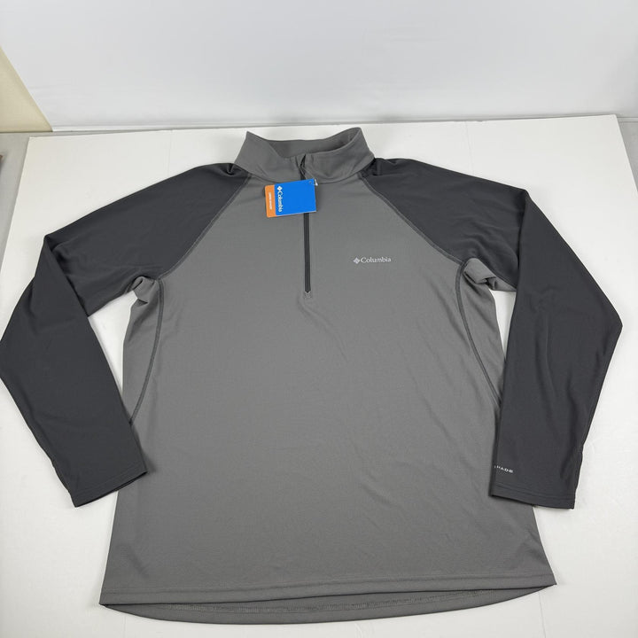Translation missing: en.Columbia Men's Narrows Pointe Half Zip, City Grey/Shark, Size X-Large