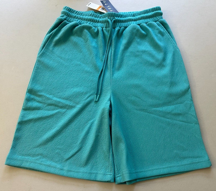 Translation missing: en.Royalty by Maluma Men'sTextured Ottoman Stripe Shorts &amp; Shirt Scuba Blue-Small