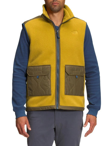 Translation missing: en.The North Face Men's Royal Arch Full Zip Fleece Vest Gold-Olive-Blue-XL