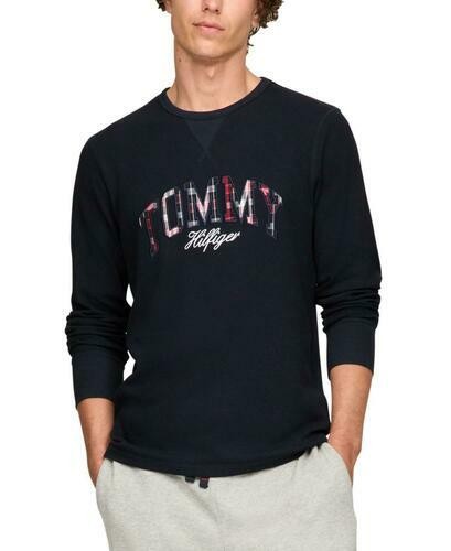 Translation missing: en.Tommy Hilfiger Pajama Shirt Navy Size 2XL Men's Thermal Logo Long-Sleeve