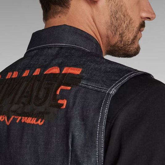 Translation missing: en.G-Star Raw Men's Slim Fit  Arc Artwork Jacket in Raw Denim-Size XL