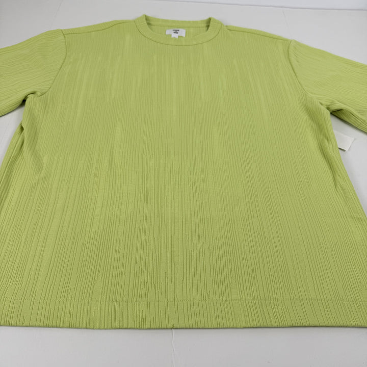 Translation missing: en.Mode of One Men's Short-Sleeve Relaxed-Fit Crinkle T-Shirt Green-XL