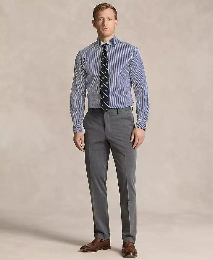 Translation missing: en.Polo Ralph Lauren Dress Pants Men's 38x30 Light Grey Twill Cuffed Hems
