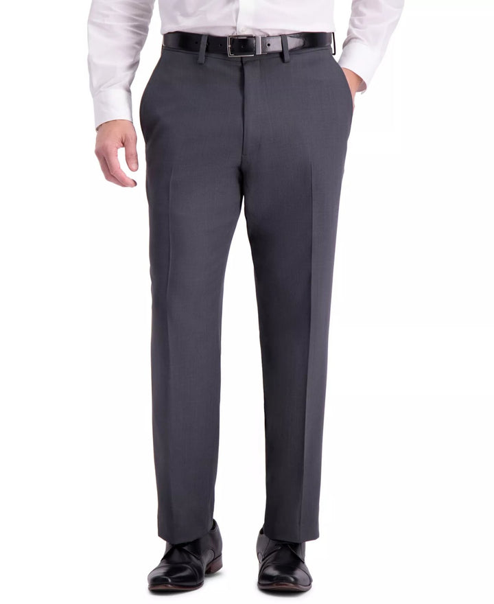 Translation missing: en.Haggar Men's Travel Performance Tailored Fit Suit Dress Pants Dk Grey Htr-34x30
