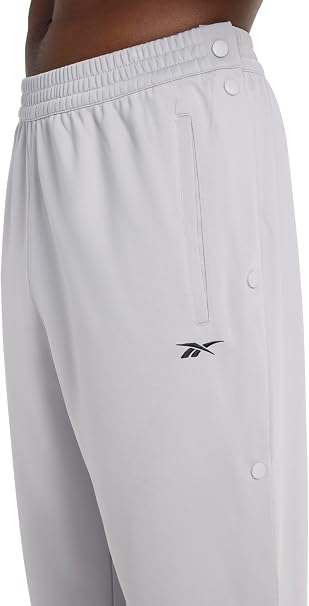 Translation missing: en.Reebok Men's Basketball Tricot Tear-a-Way Pants Leisure Grey Relaxed Fit-2XL