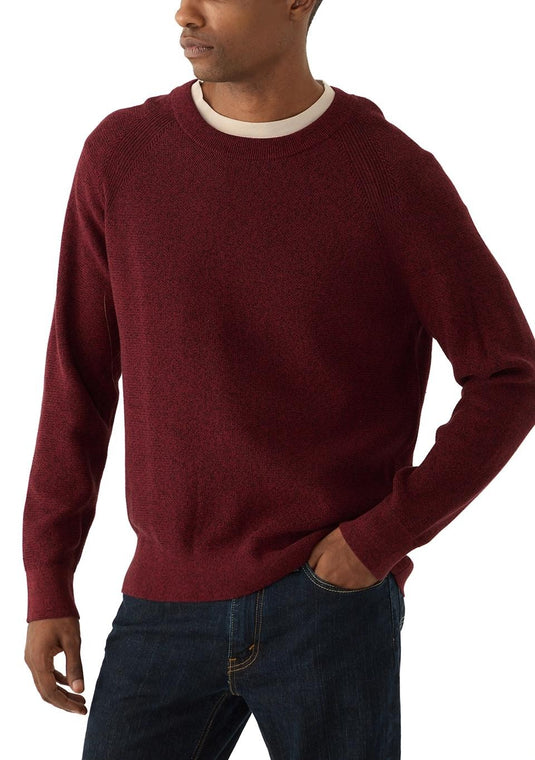 Translation missing: en.Michael Kors Mouline Sweater Dark Brandy Size Medium  Men's Modern-Fit Textured