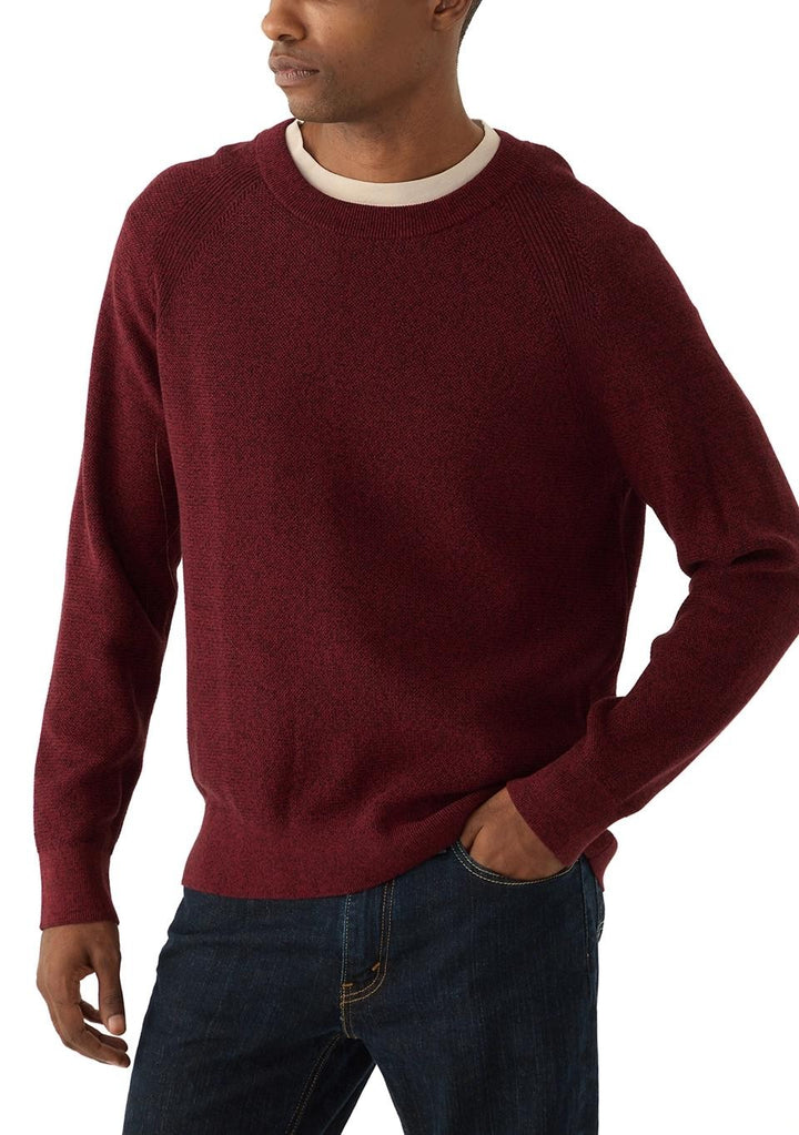 Translation missing: en.Michael Kors Mouline Sweater Dark Brandy Size Medium  Men's Modern-Fit Textured