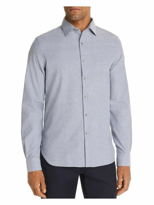 Translation missing: en.The Men's Store Chambray Classic Fit Shirt Blue-2XL