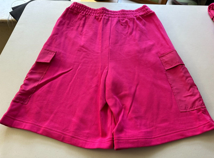 Translation missing: en.Royalty by Maluma Men's Relaxed-Fit Mixed-Media 9-1/2 Utility Shorts Fuchsia-Med
