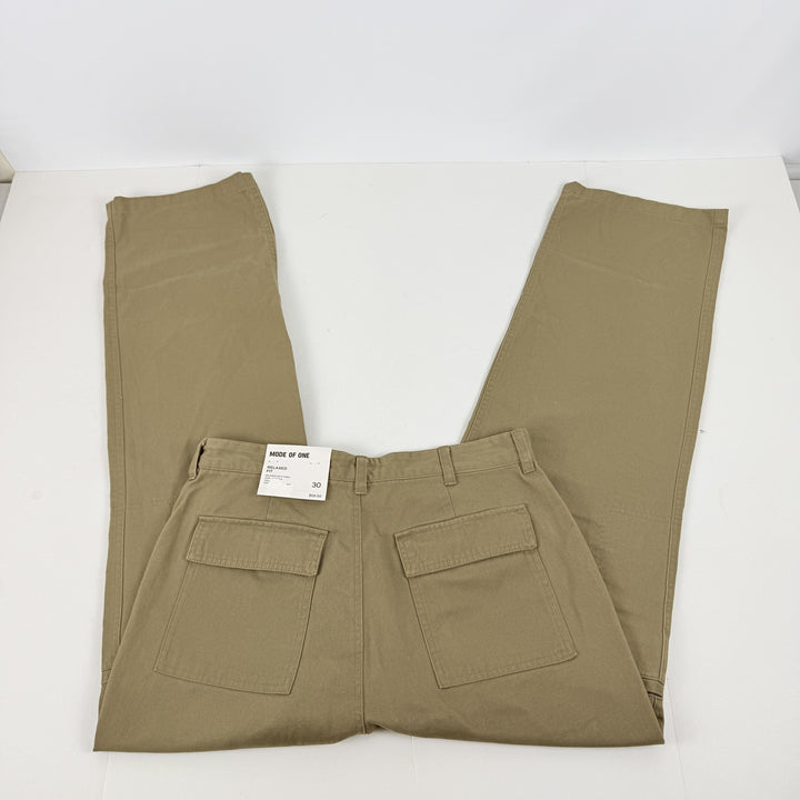Translation missing: en.Mode of One Men's Regular-Fit Utility Pants in Army Brown All Cotton-30x31