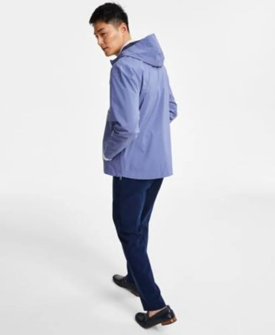 Translation missing: en.Alfani Men's AlfaTech Popover Anorak Lightweight Jacket Camminare Noir-Small