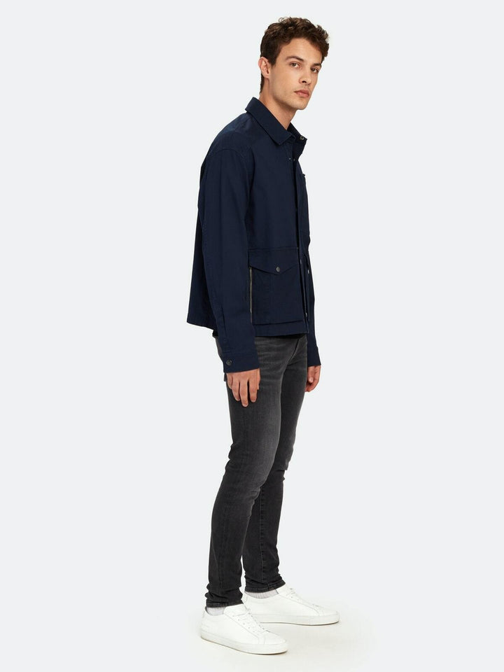 Translation missing: en.ATM Anthony Thomas Melillo Men's Stretch Cotton Utility Jacket Midnight Blue-Med