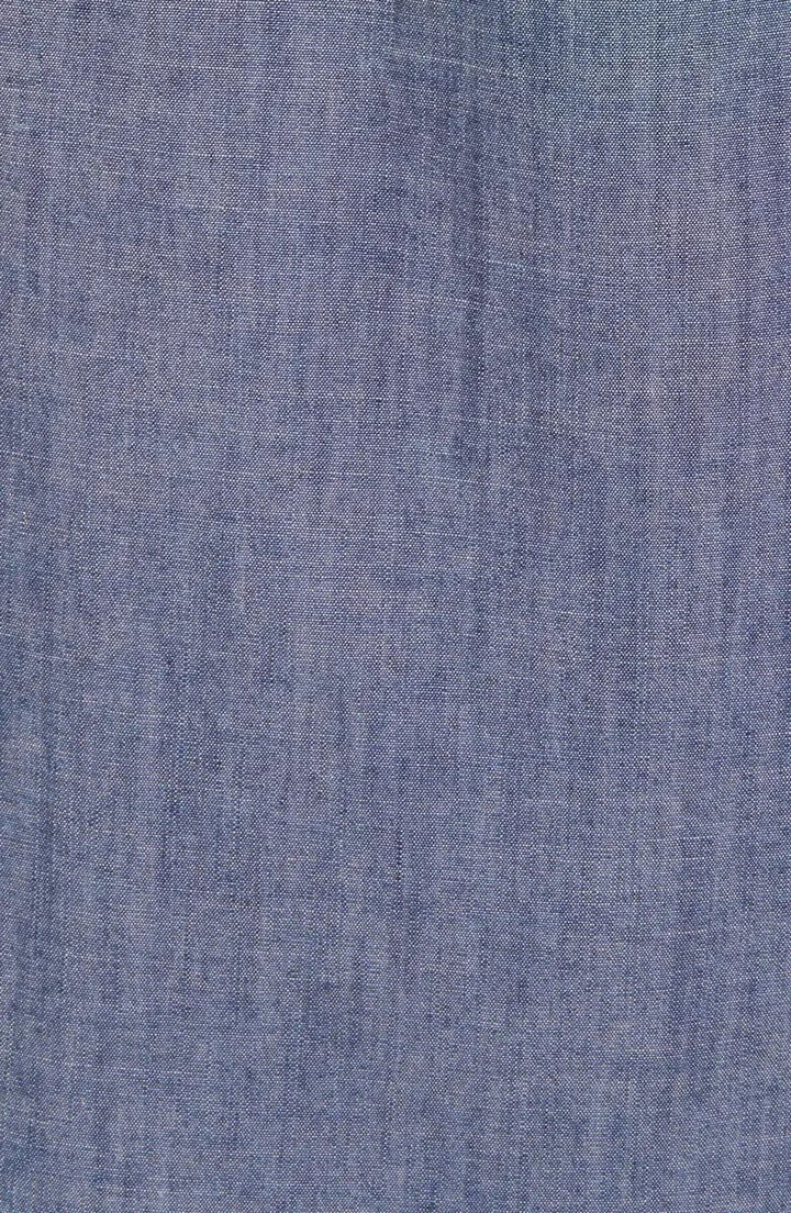 Translation missing: en.Peter Millar Men's Tamworth Chambray Sport Shirt in Indigo Blue-Size Small