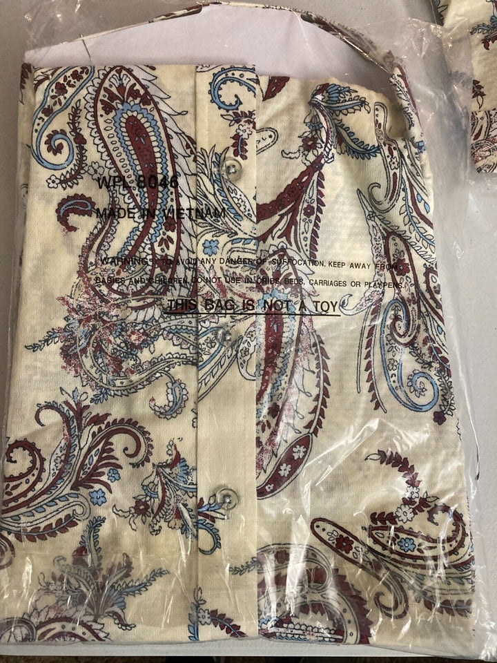 Translation missing: en.Club Room Men's Paisley Dobby Shirt in Winter Ivory-Small