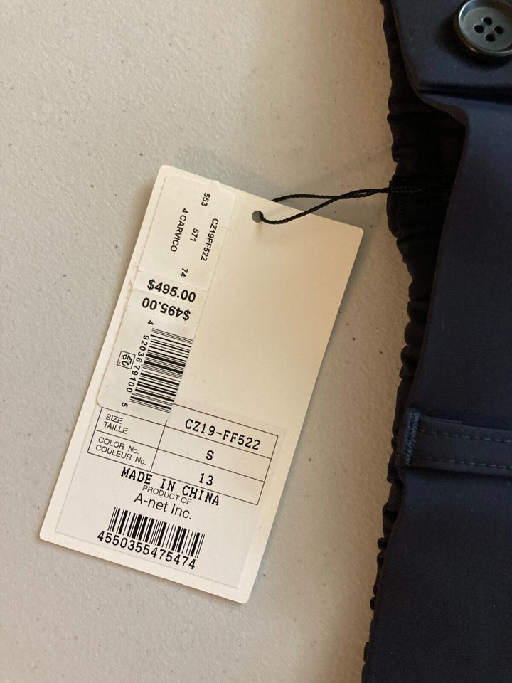 Translation missing: en.Zucca Men's 4 Carvico Cropped Pleated Trousers in Navy-Small