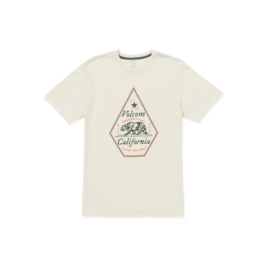 Translation missing: en.Volcom Men's Calinice Time California State Tee, Off White Heather, Large