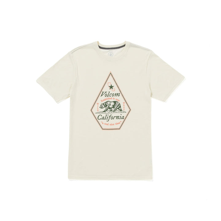 Translation missing: en.Volcom Men's Calinice Time California State Tee, Off White Heather, Large