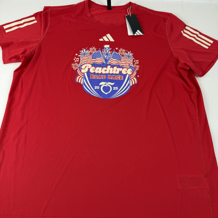 Translation missing: en.Adidas Peat Running Carrera Training Graphic Peachtree Logo T-Shirt Ruby Red-XL