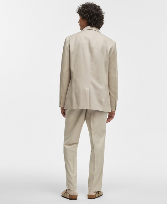 Translation missing: en.Mode of One Men's Slim-Fit Cotton Linen Blazer Dark Ecru-Size XL 44-46R