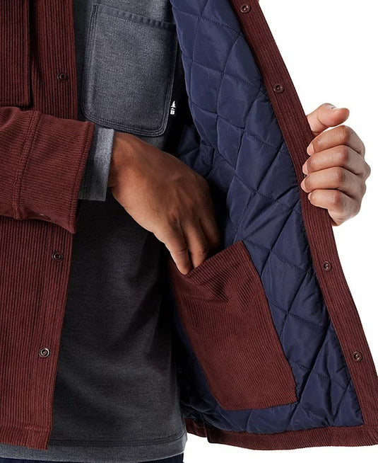 Translation missing: en.Bass Outdoor Shirt Jacket Men's Medium Rum Raisin Burgundy Relaxed Fit Corduroy