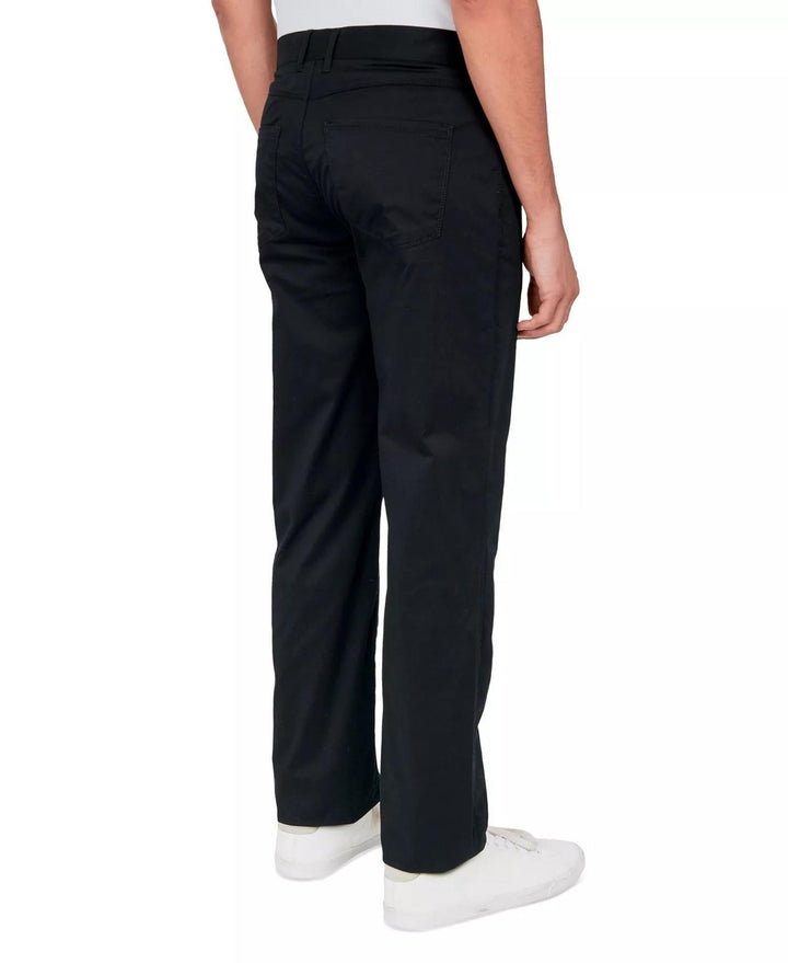 Translation missing: en.Society of Threads Men's Reg-Fit Intellifresh Black Solid 5 Pocket Pants-32/30