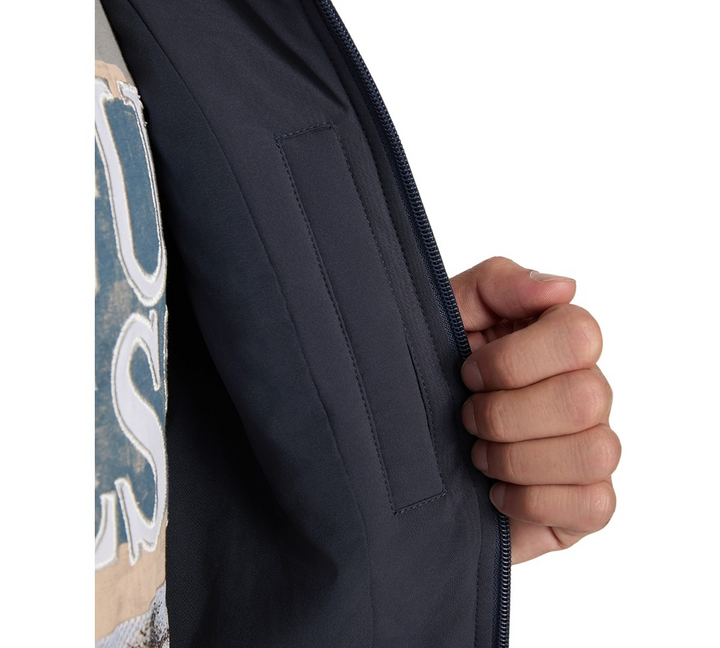 Translation missing: en.Guess Men's Bomber Jacket Size Large Navy Sea Lightweight Logo Full-Zip Stretch