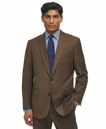 Translation missing: en.B by Brooks Brothers Men's Classic-Fit Solid Suit Jacket Wool Blend - Brown-42R