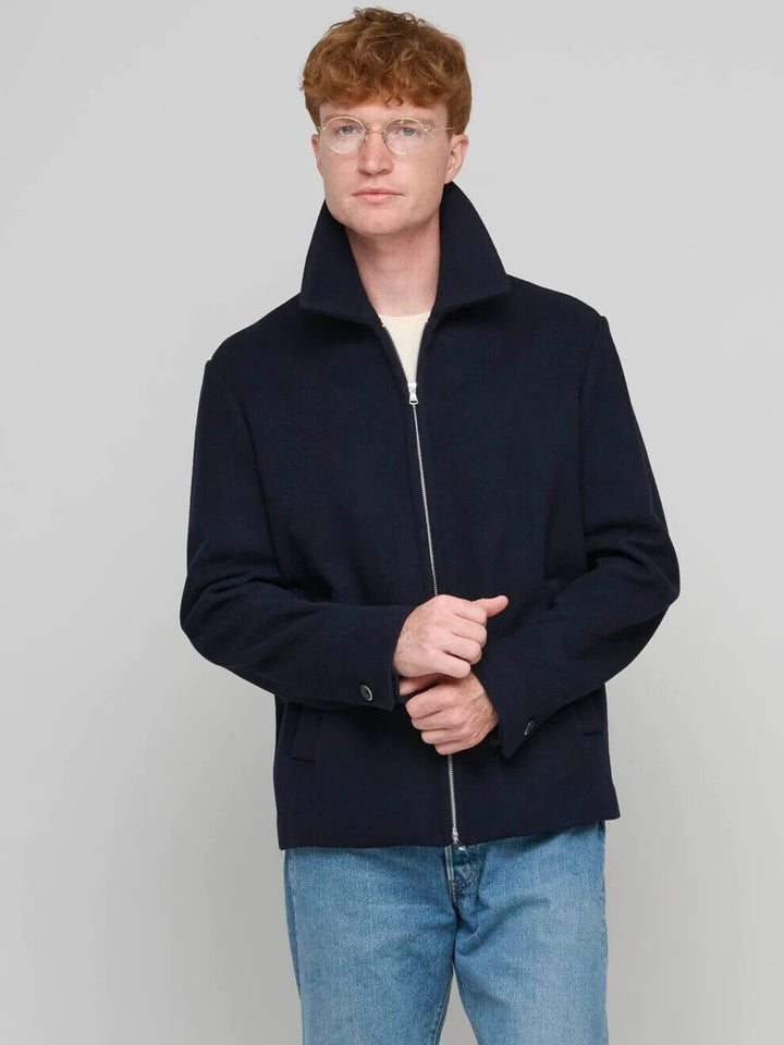 Translation missing: en.Barena Men's Capospalla Gafaro Laner Woven Wool Blend Jacket Navy-IT48 US 38