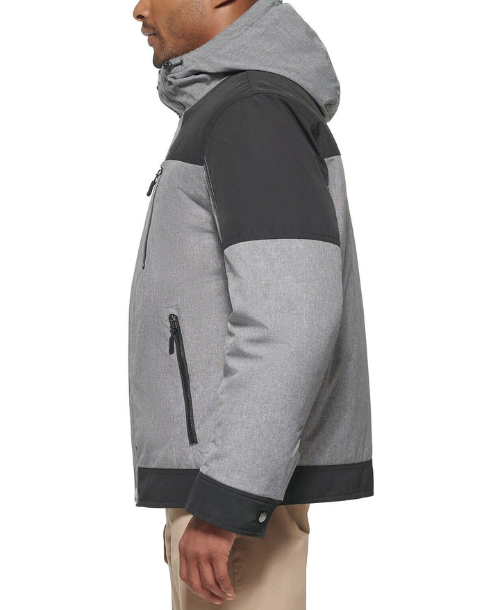 Translation missing: en.Club Room Men's 3-in-1 Hooded Jacket Heather Grey-2XL Missing Insert Bib