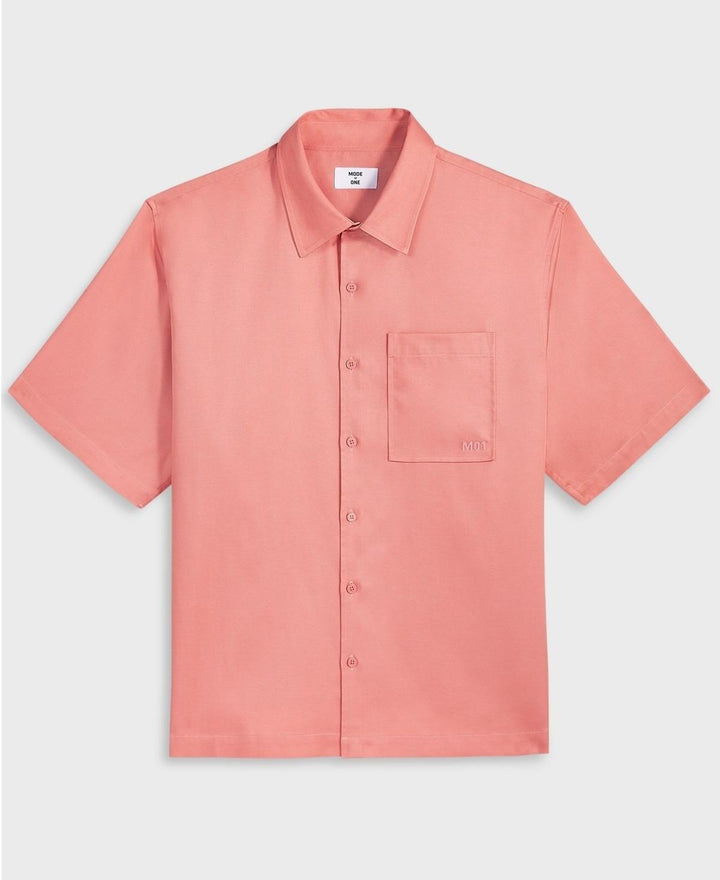 Translation missing: en.Mode of One Men's Relaxed-Fit Button-Down Shirt Sunbaked Clay-Medium