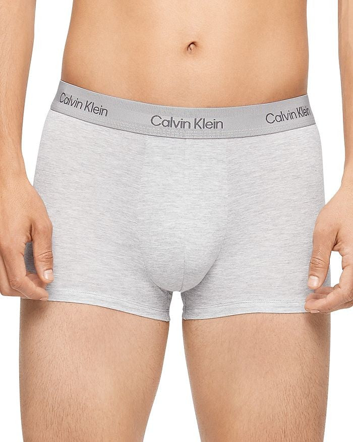 Translation missing: en.Calvin Klein Mens Ultra Soft Modal Cashmere Low Rise Trunks Grey Heather-XL