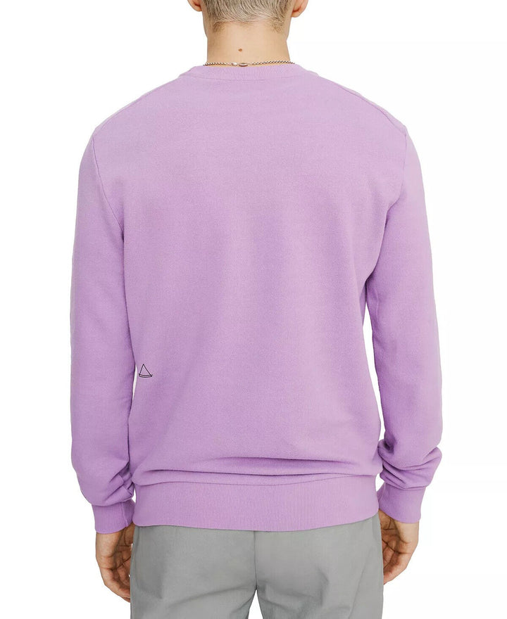 Translation missing: en.Eleven Paris Men's Floral Skull Fleece Sweatshirt in African Violet - Size Small