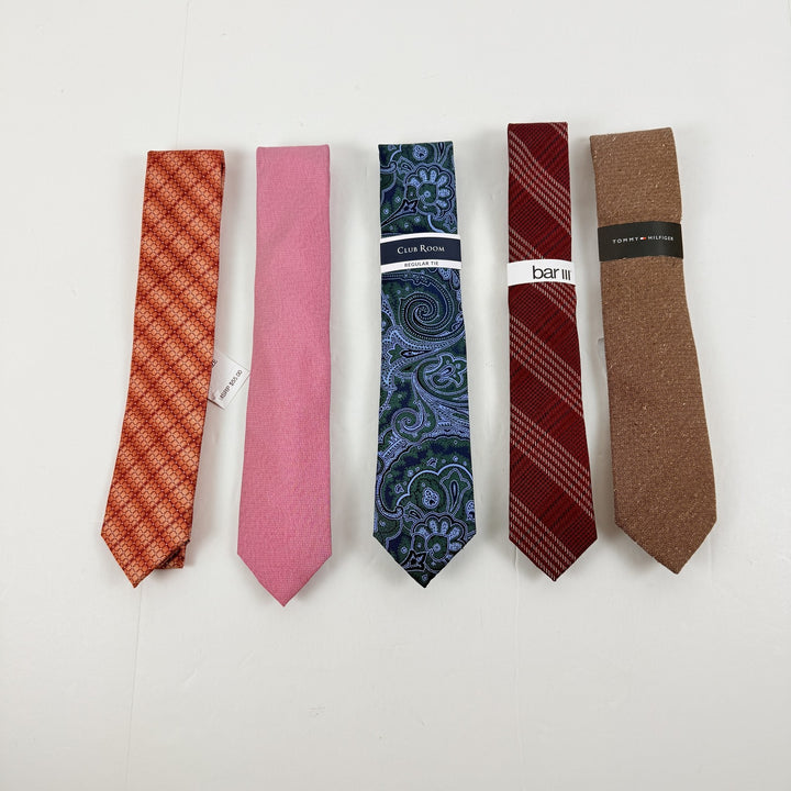 Translation missing: en.Tommy, Calvin Klein, PE, MK Lot of 5 Premium Silk Polyester Ties Assorted-OS