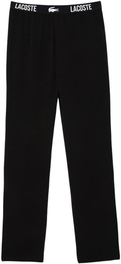 Translation missing: en.Lacoste Men's Straight Leg Pajama Pant Black Size XL With Croc Waistband Jersey