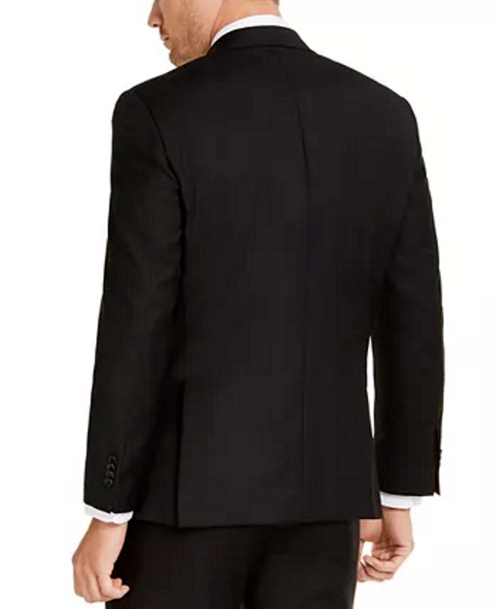 Translation missing: en.Michael Kors Kuffs MKtech Men's Solid Modern-Fit Suit Jacket Only Black-46L