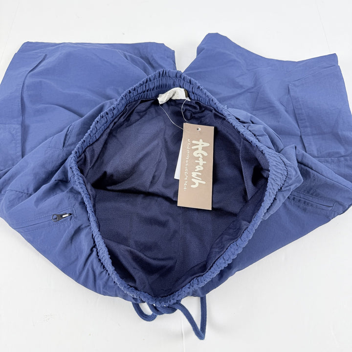Translation missing: en.AGTAWH Cargo Shorts Size XL Blue Nylon Zipper Pockets 7 in Inseam