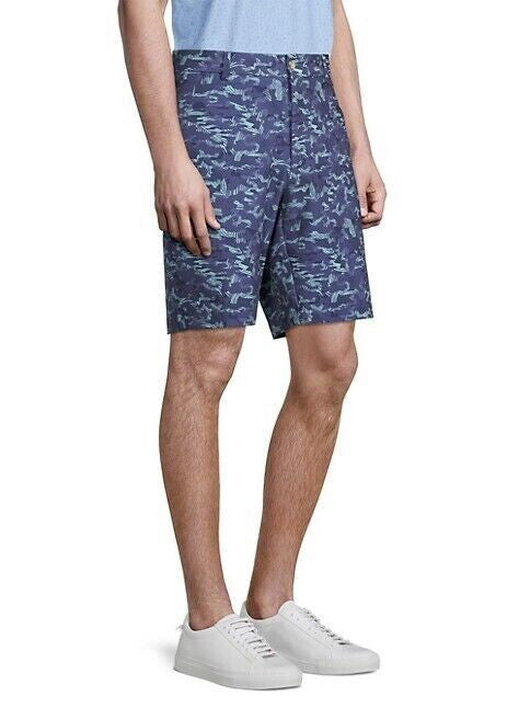 Translation missing: en.Peter Millar Men's Salem Stretch Tropical Camo Performance Shorts Sport Navy-36