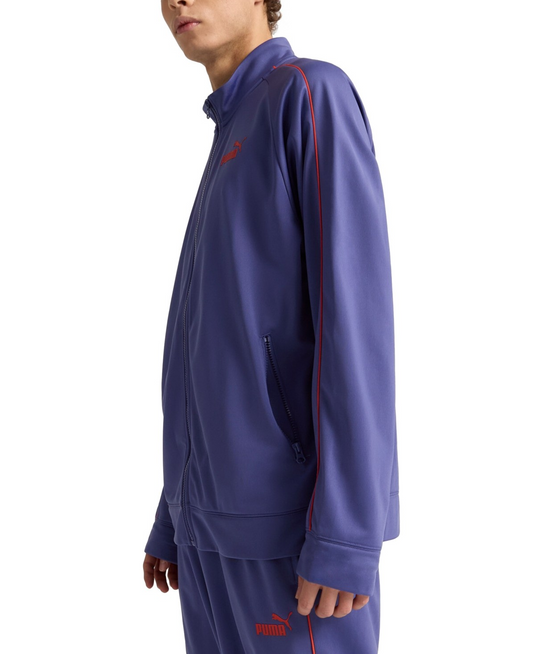 Translation missing: en.Puma Men's ESS Piped Tricot FZ Jacket - Blue Crystal-Size Small
