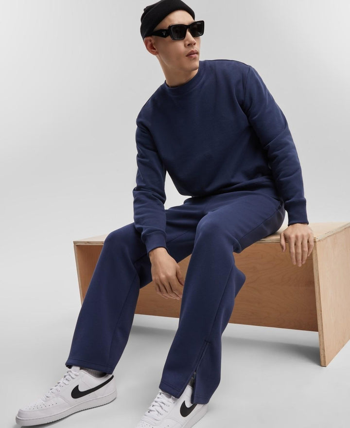 Translation missing: en.Mode of One Men's Relaxed-Fit Fleece Sweatshirt in Caspian Waters Blue-Large