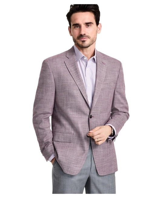 Translation missing: en.Michael Kors Kent Men's Classic-Fit Sport Coat Stretch Reg Fit Mulberry-42R