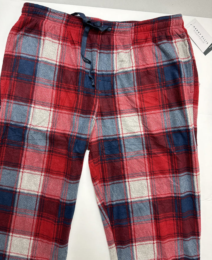 Translation missing: en.PE Men's Heather Plaid Pajama Pants Rio Red-Size XL