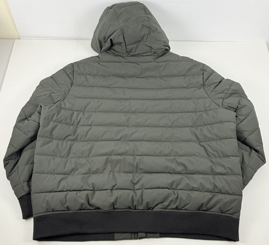 Translation missing: en.DKNY Men s Water Resistant Performance Zip Front Hooded Jacket Dark Green-2XL