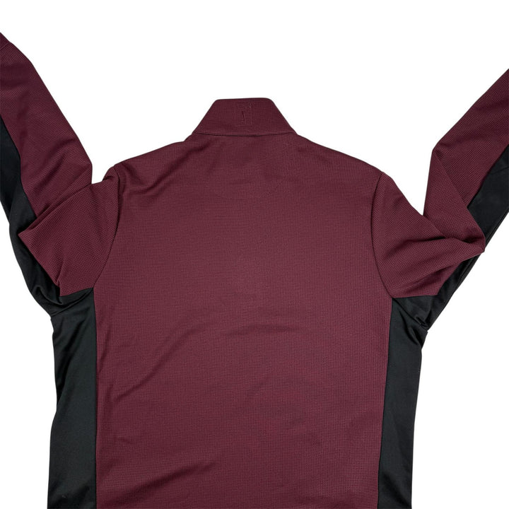 Translation missing: en.PGA Tour Quarter-Zip Pullover Golf Sweater Burgundy Size Small Micro Jacquard