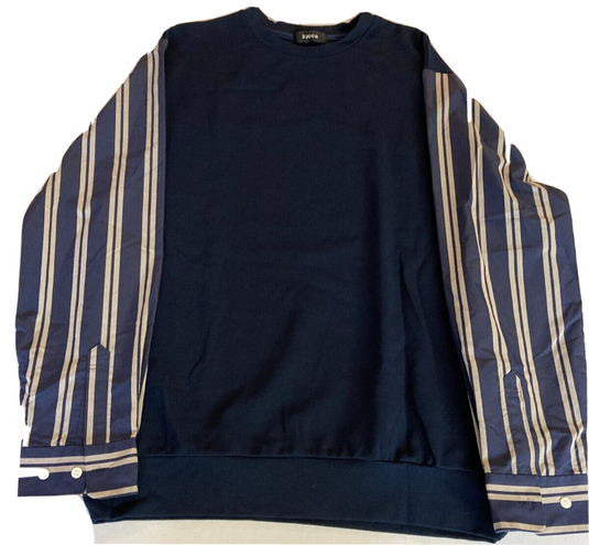 Translation missing: en.ZUCCa Men's 13 SHIRT COMBINED J Shirt Sweater Navy-Medium