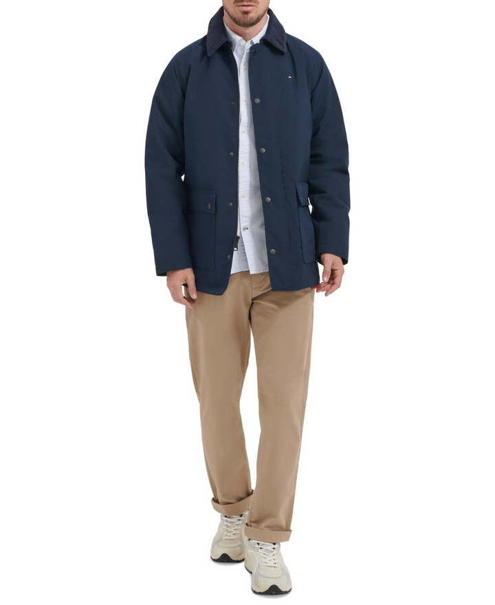 Translation missing: en.Tommy Hilfiger Men's Barn Corduroy-Collar Long-Sleeve Jacket Navy-Large